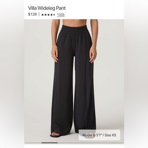 Vuori Villa Wide Leg Pant in GREEN size medium